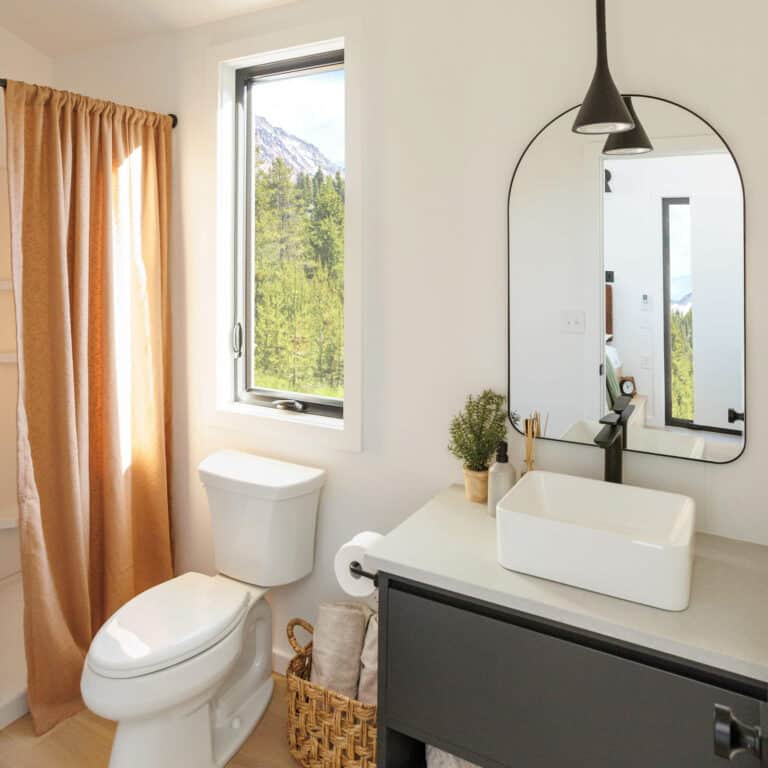 A Frame Modern ADU Full Bathroom