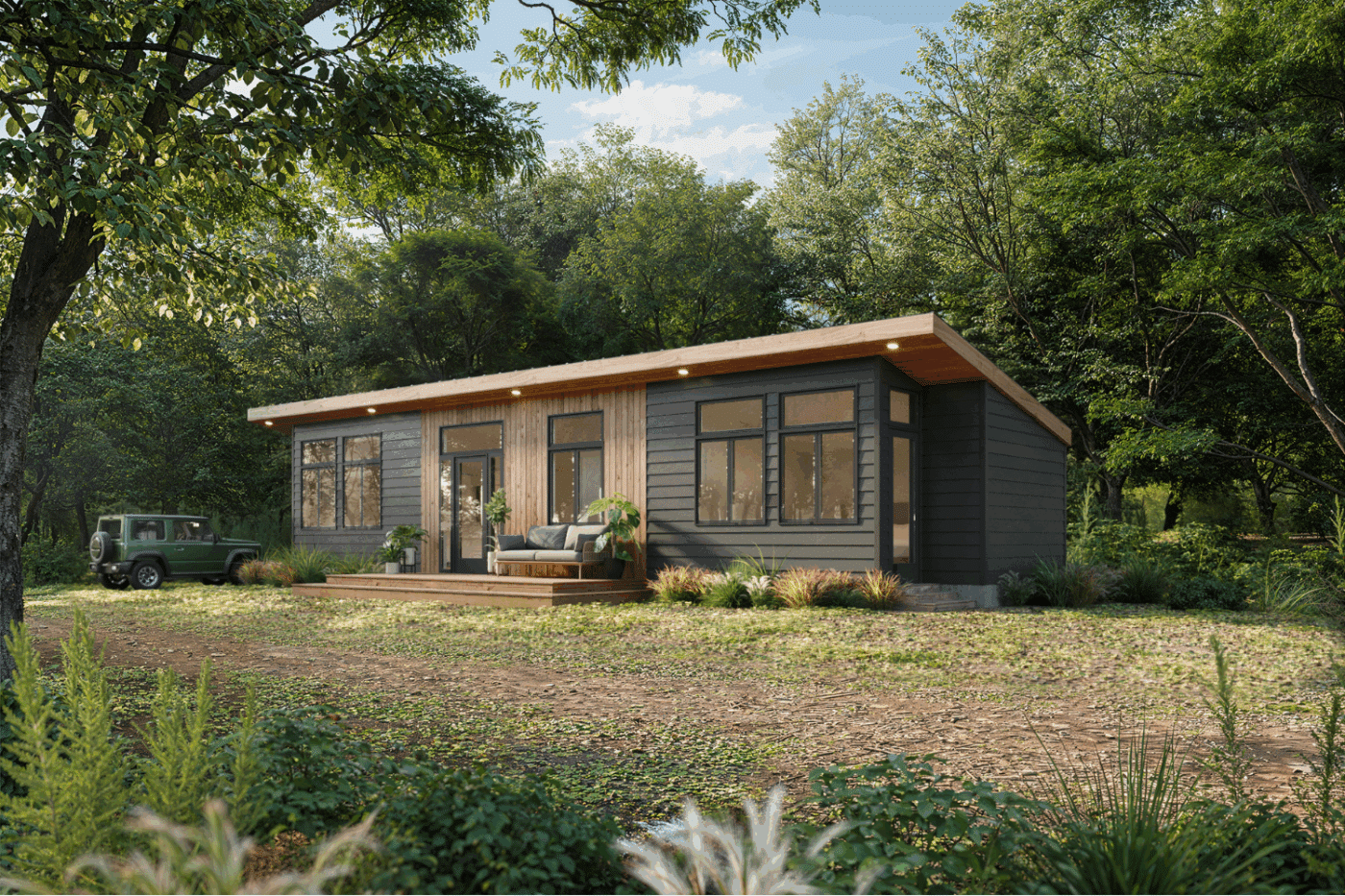Sonoma ADU with Smart Lap Black Siding