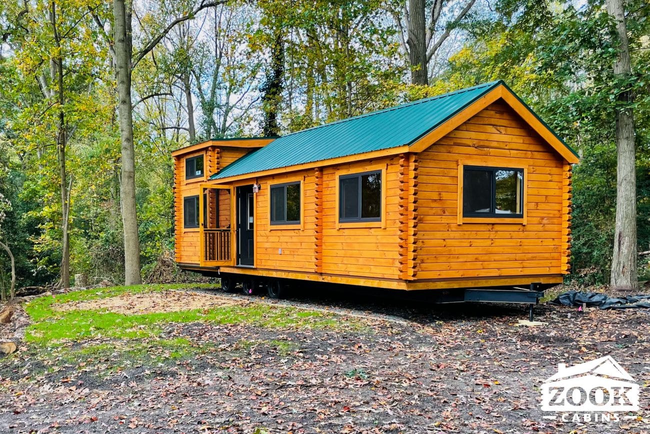 small trailer log cabins