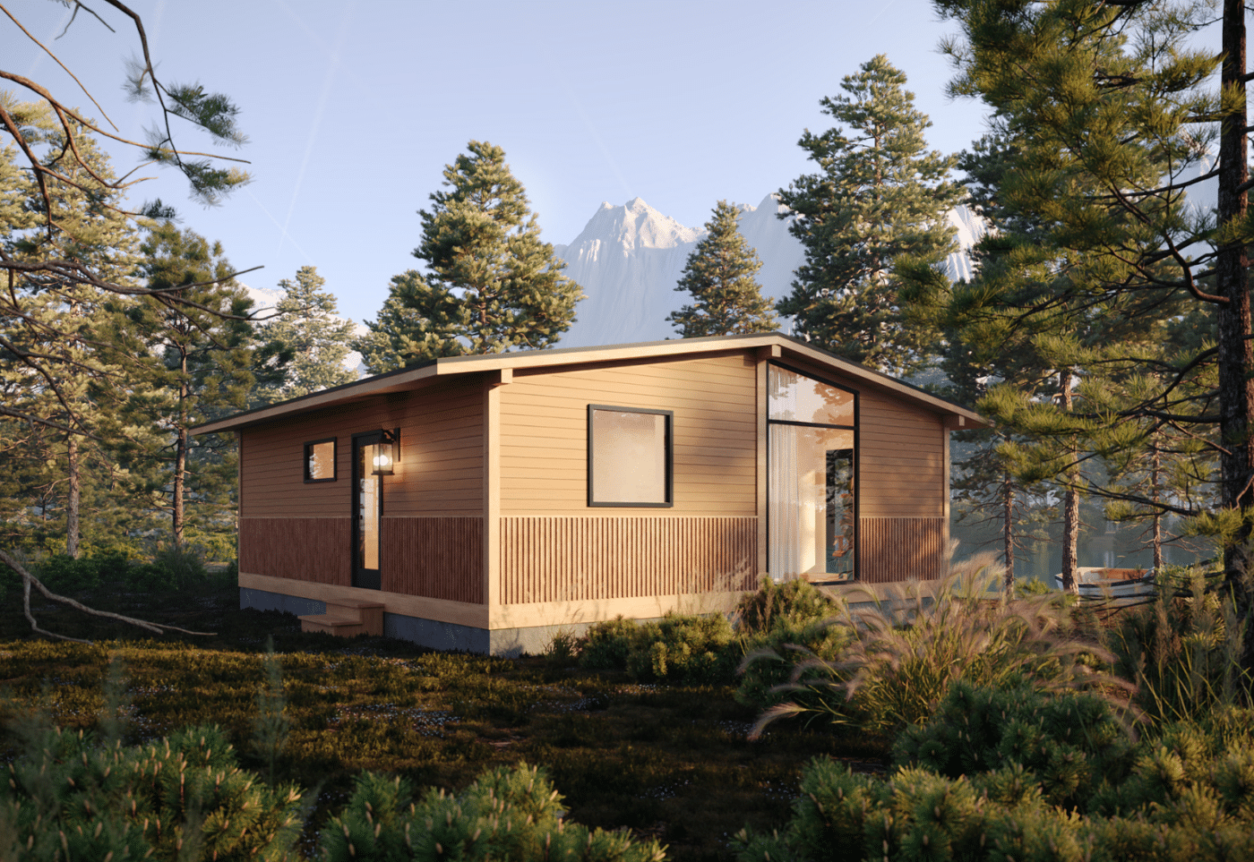 rio grande modular cabin for sale in mountain modern finish on crawl space foundation