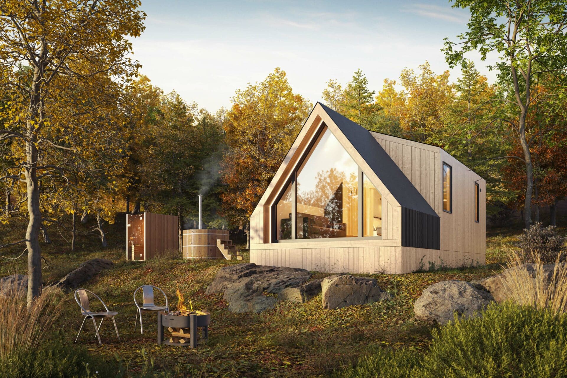 A-Frame Park Model Home | Modern Prefab A-Frame Cabin