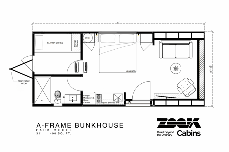 A-Frame Bunkhouse 1