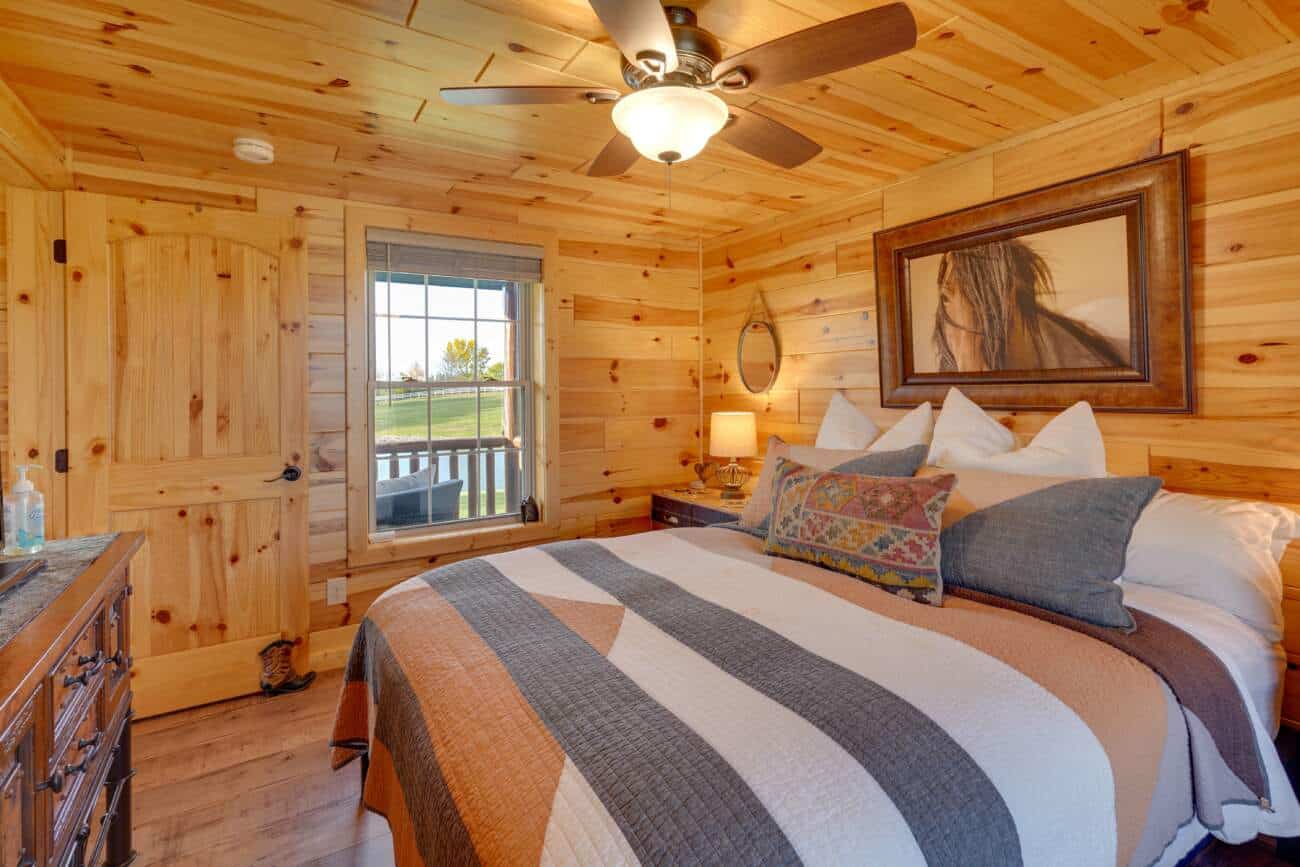 Master Bedroom in Prefab Plymouth Cabin
