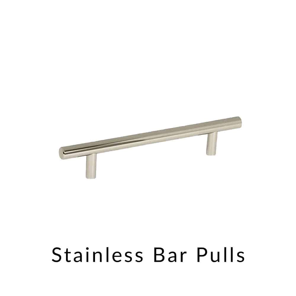 Stainless Bar Pulls Cabinetry Hardware for Your Log Cabin