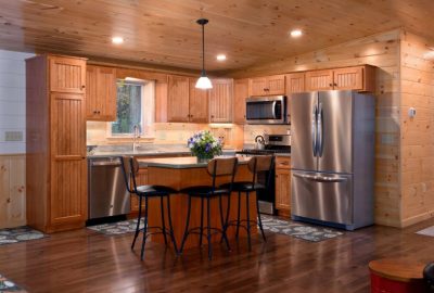 Kitchen Island for Your Log Cabin