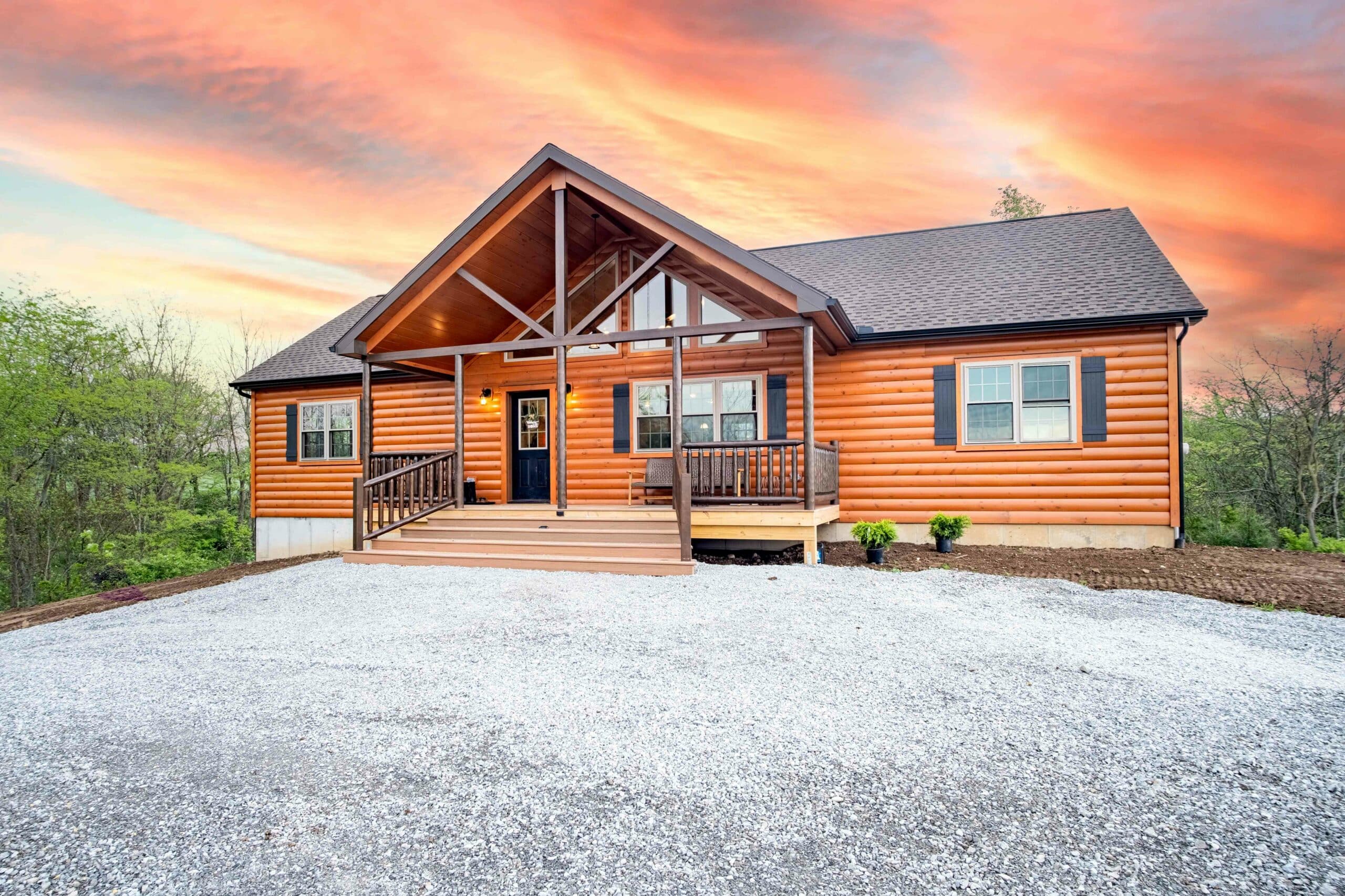 ALpine Log Cabin Home