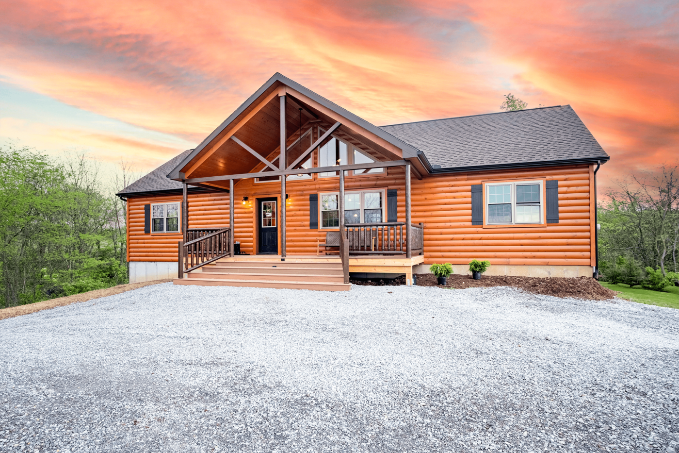 Prefab Alpine Log Cabin Home