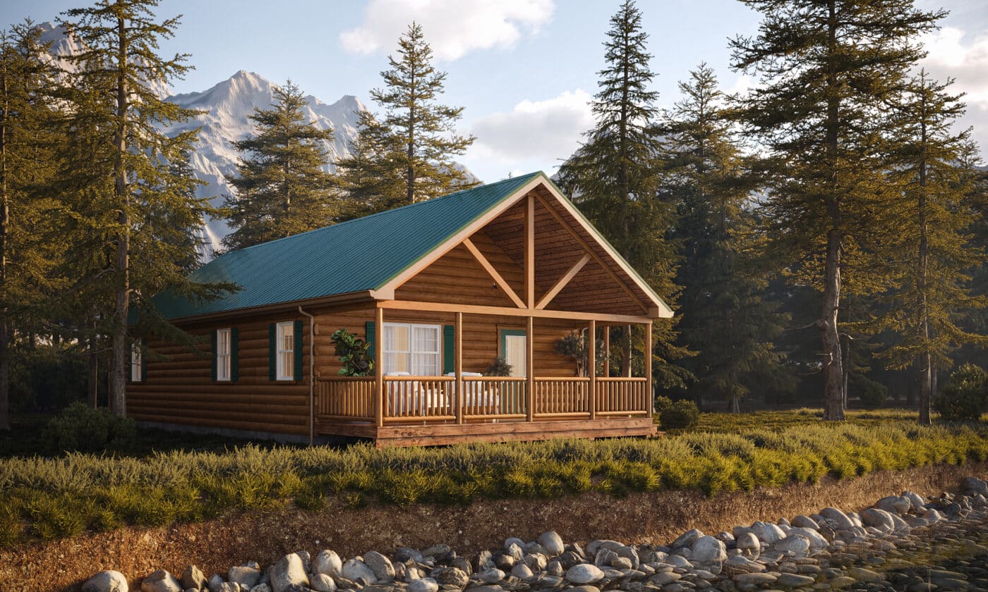 Settler Cabin one story prebuilt cabins