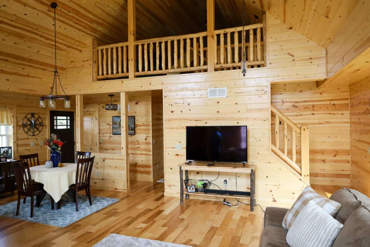Timberline 2 story Prefab Cabins with full kitchen