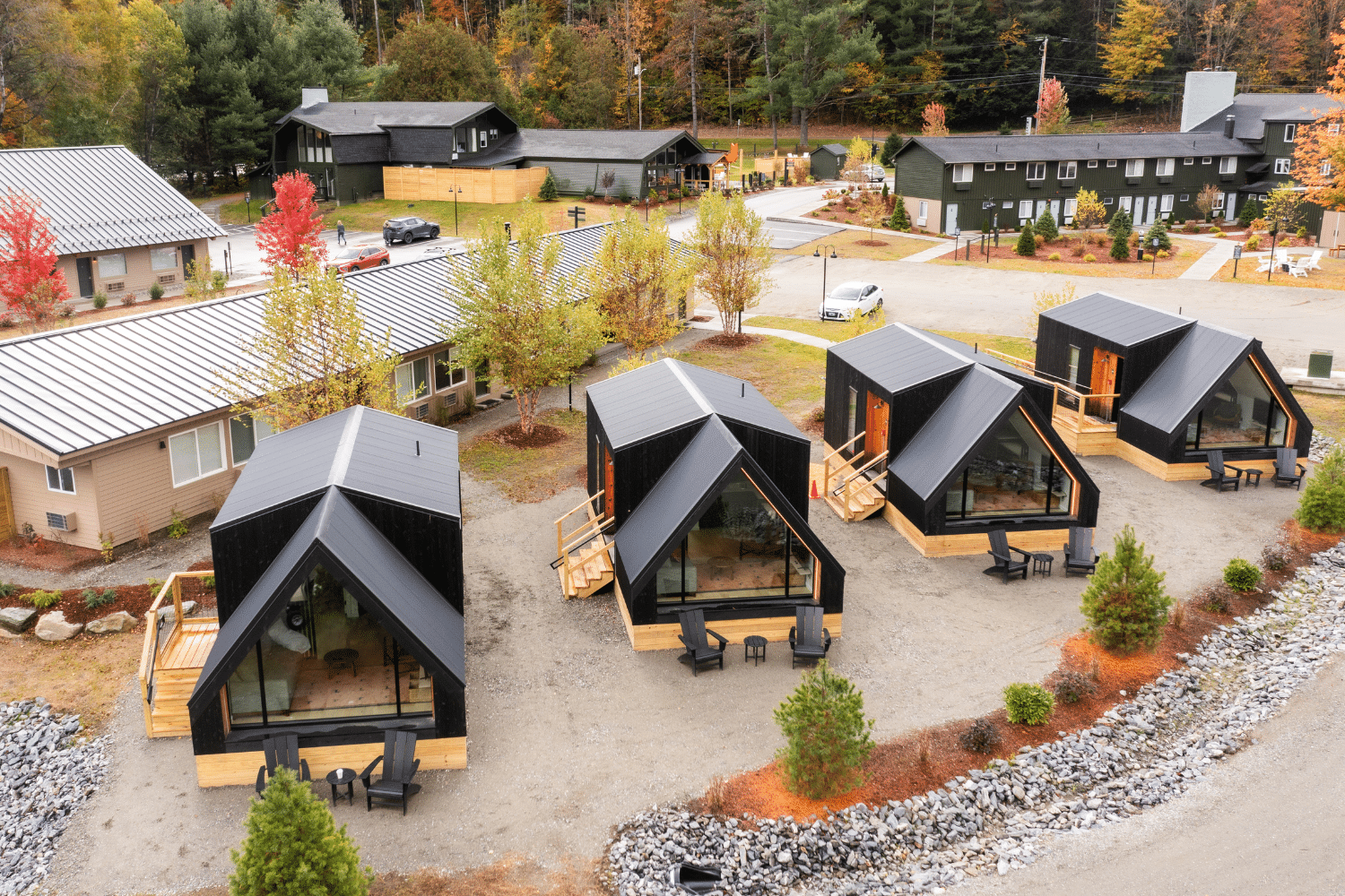 A-Frame Park Models | Outbound Hotels Stowe Vermont