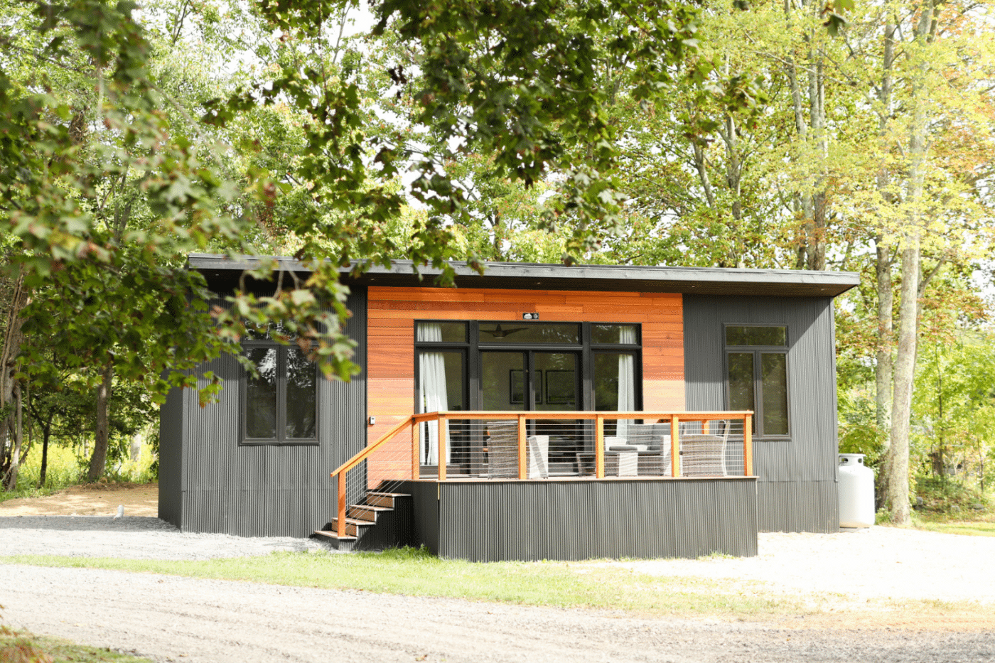 alpine park model cabin camping in Milroy Pa built by Zook cabins