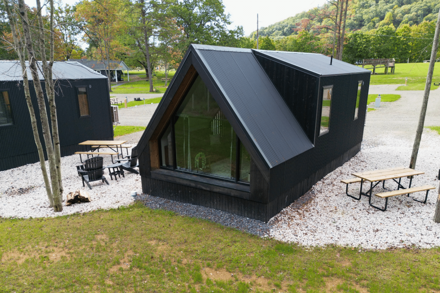 luxury park model cabins built buy Zook Cabins Tiny A Frame cabins