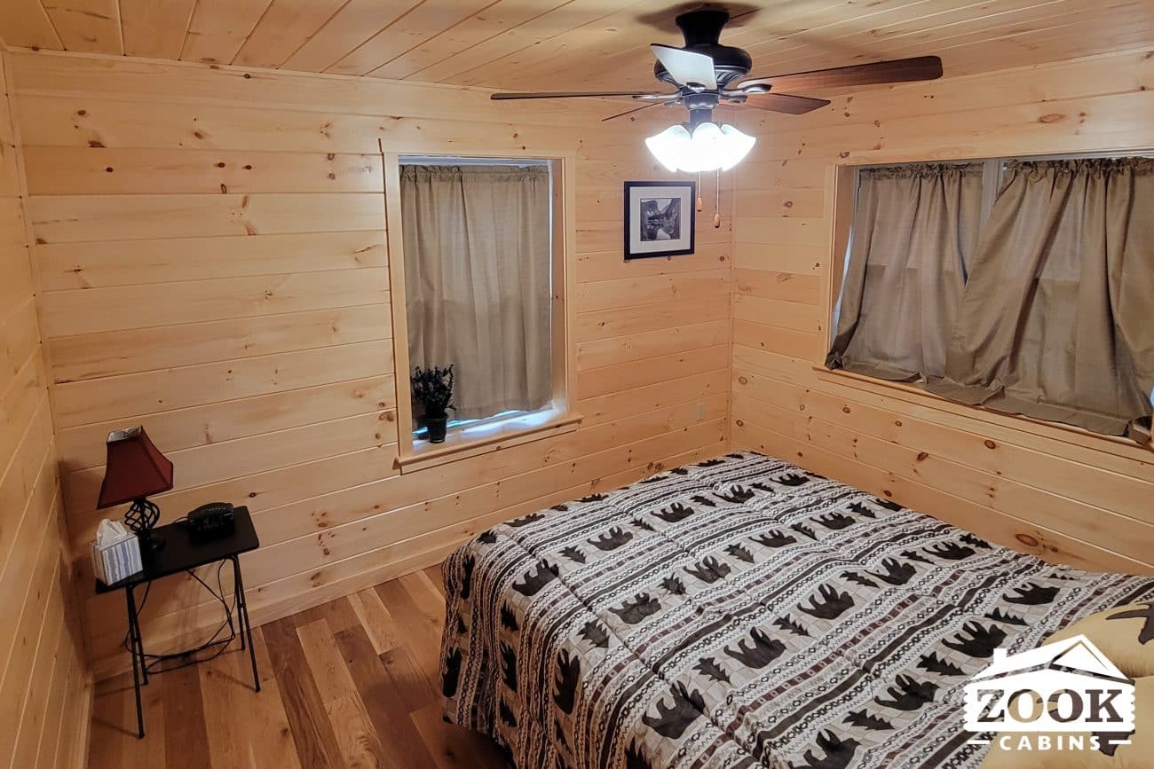 26x48 Mountaineer Deluxe Cabin in Clearville PA bedroom