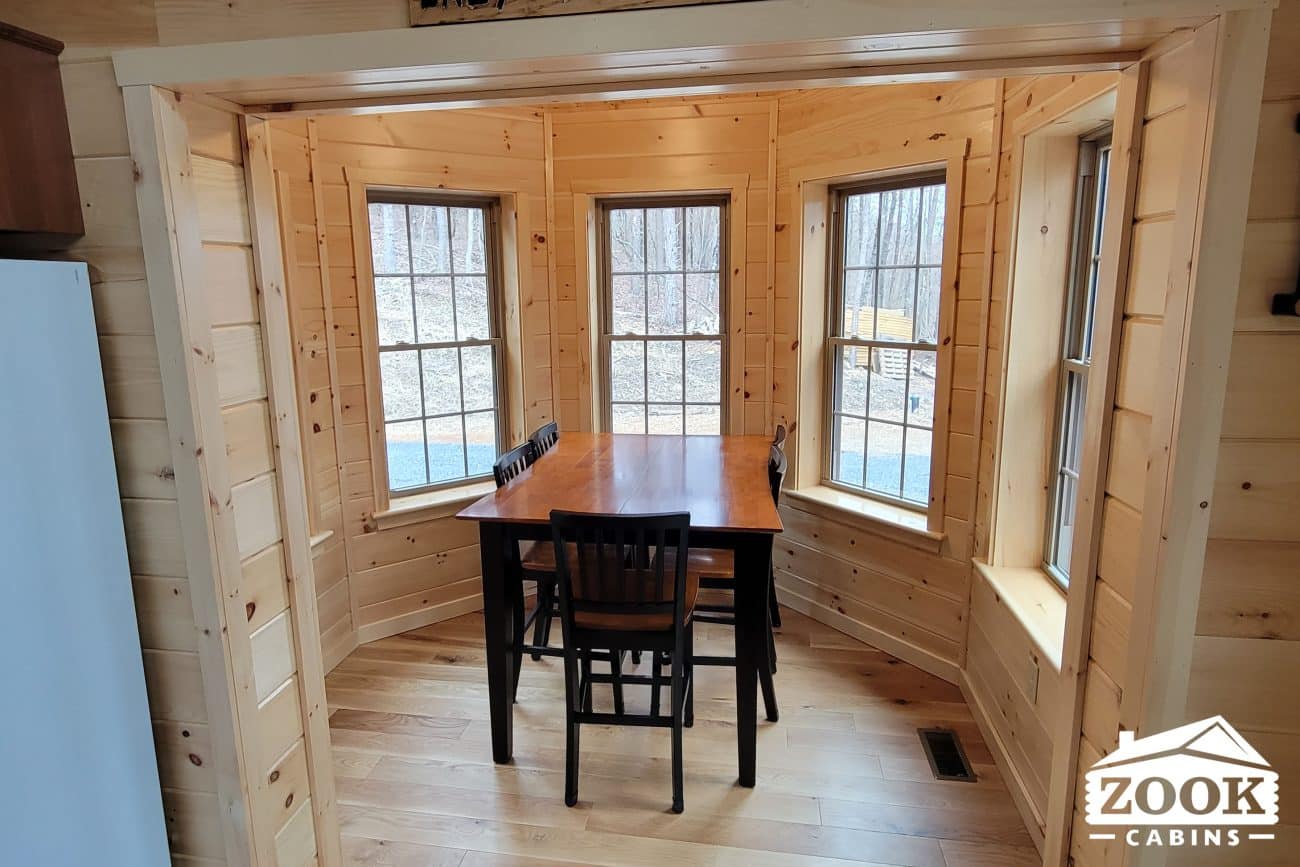 26x48 Mountaineer Deluxe Cabin in Clearville PA sunroom