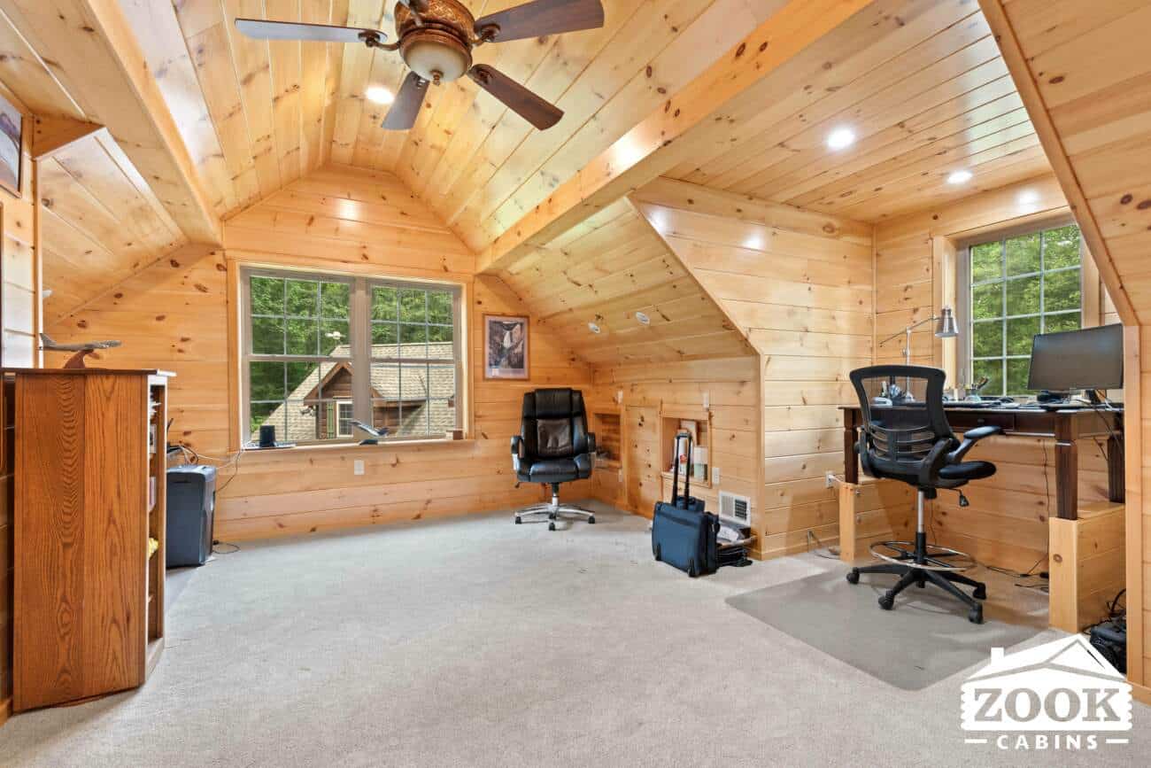 prefab cabin home office