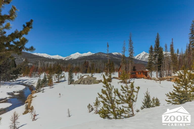 Glacier Log Home in Grand Lake CO mountains