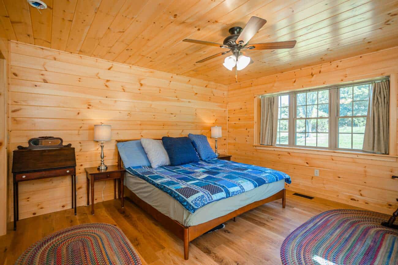 Master Bedroom Log Home in Middlebrook VA