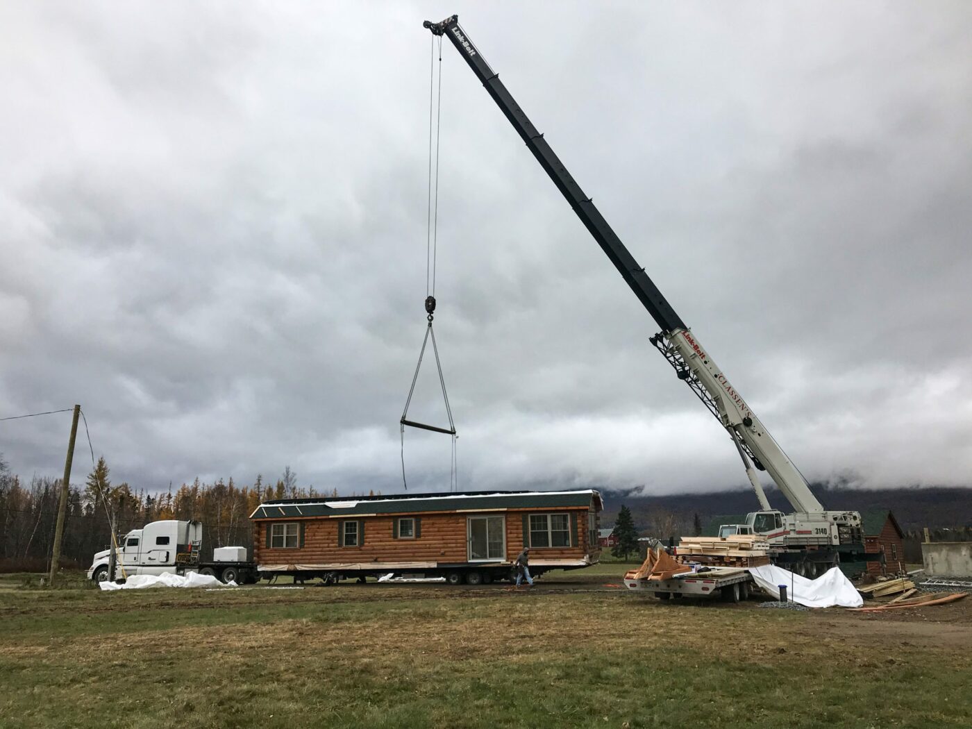 setting up cabin in jefferson new hampshire