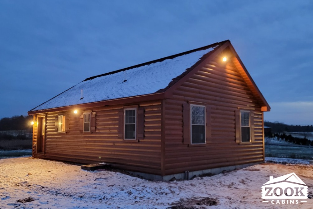 26x36 Pioneer Log Cabin in Cochecton NY exterior backyard