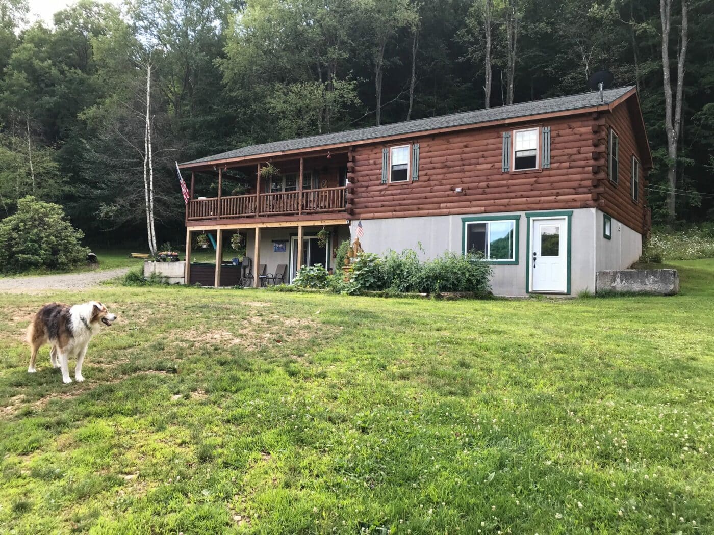 front view of cabin in coudersport pa