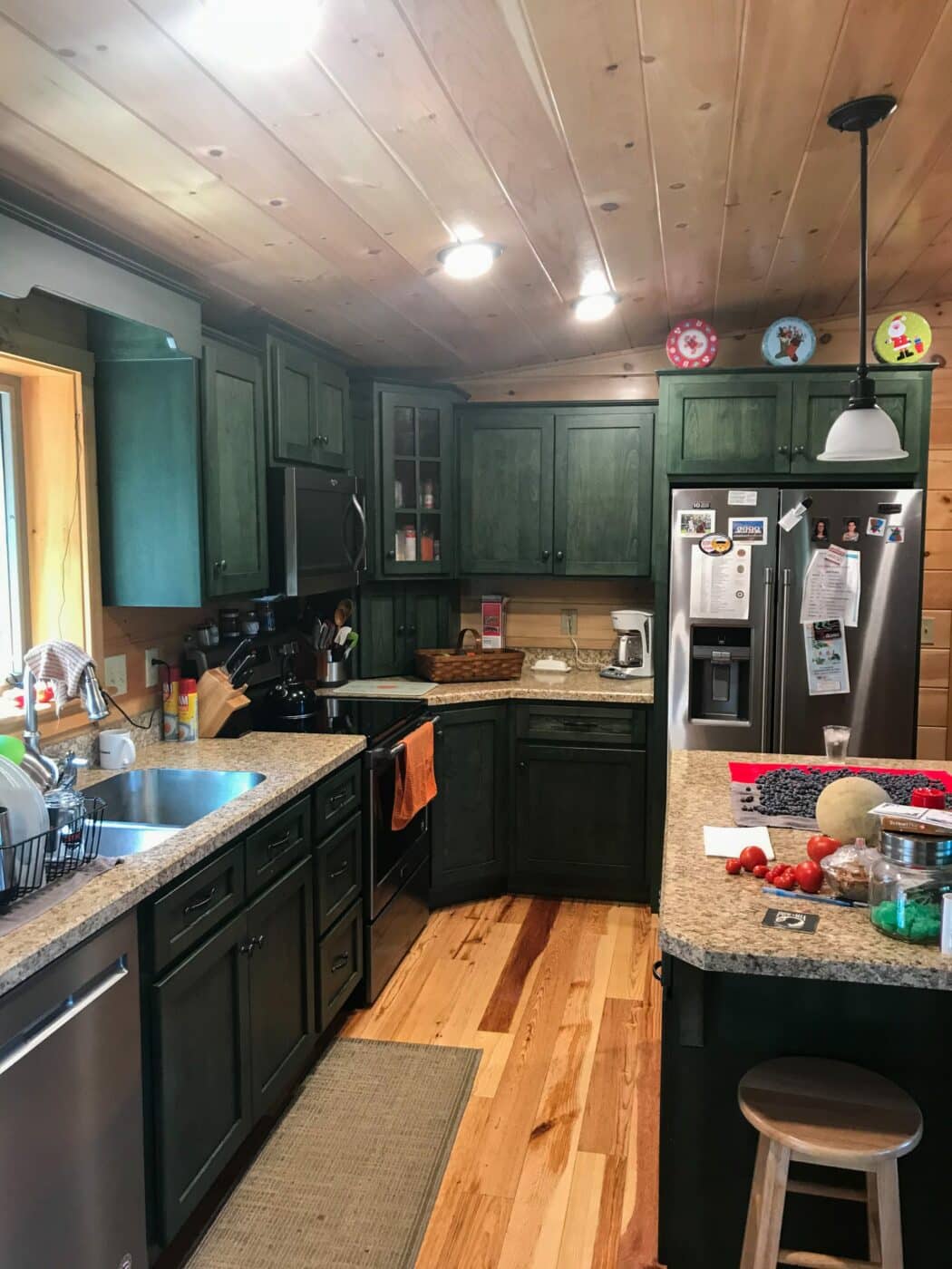 kitchen in cabin in coudersport pa