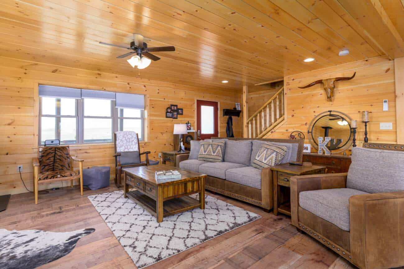 Livingroom Prefab Cabin in Russell KS