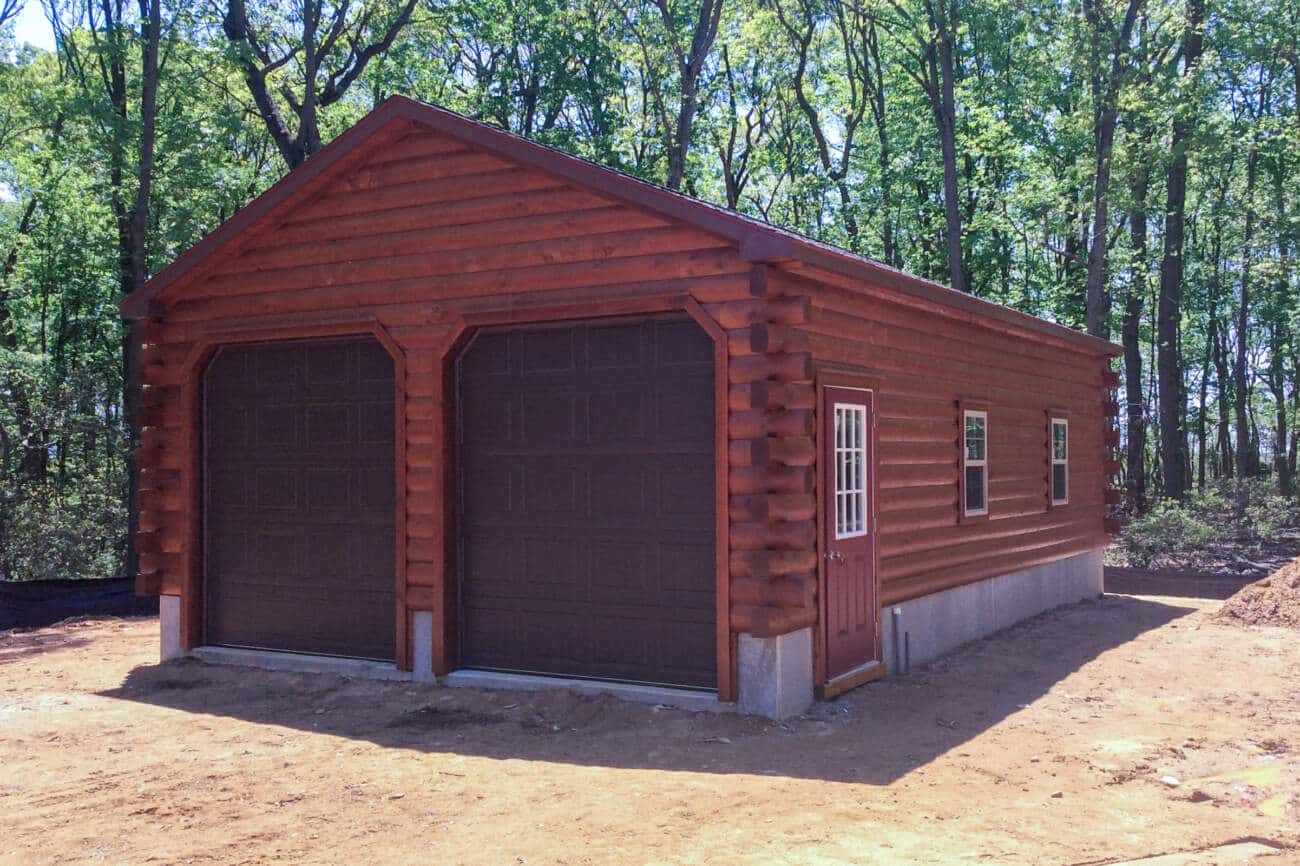 20x28 Log cabin garages