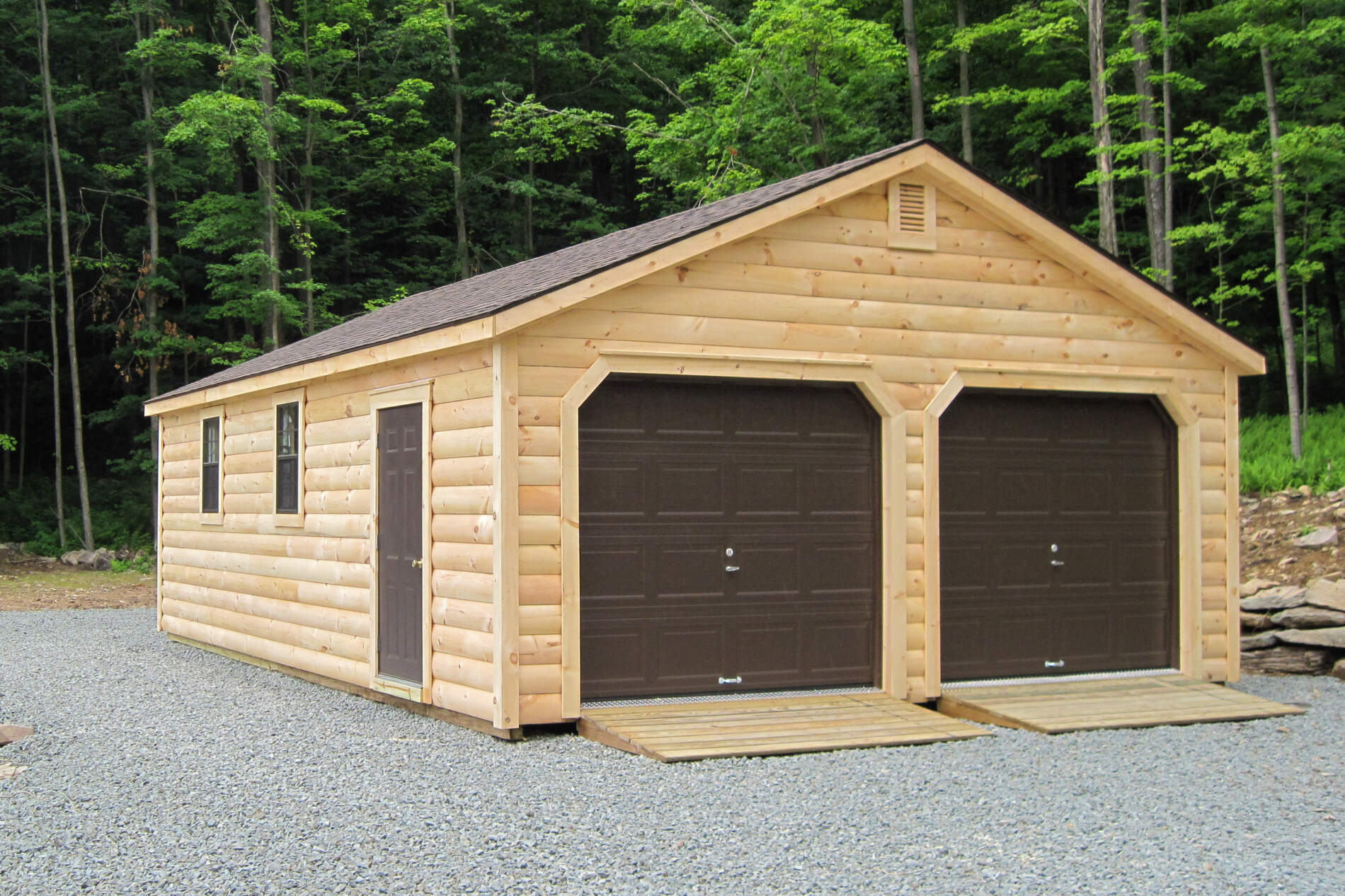 Log Cabin Garages | Prefab & Modular Log Garage Plans