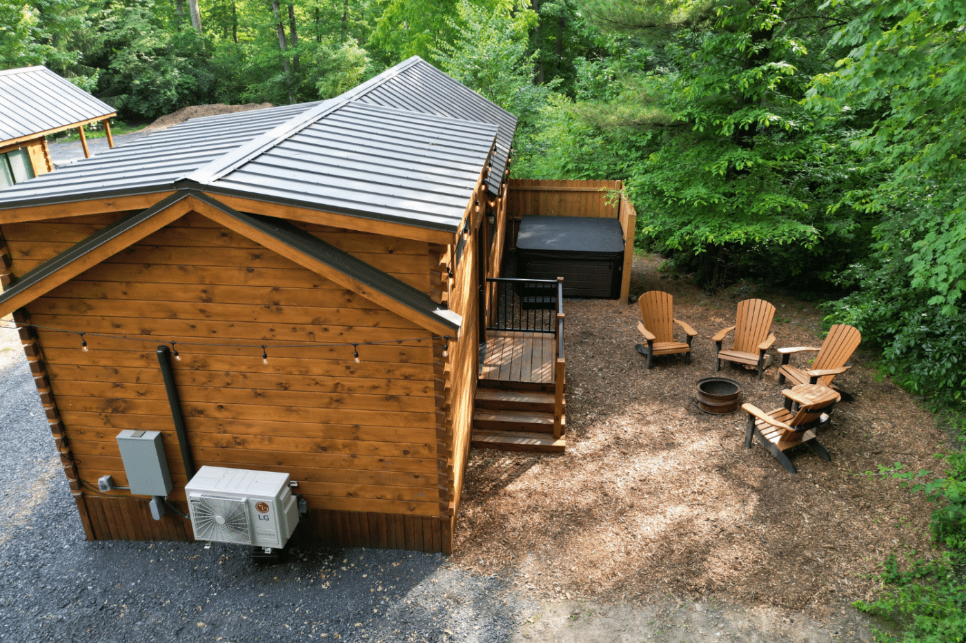 cozy cabin camping in milroy pa cabins built by Zook Cabins