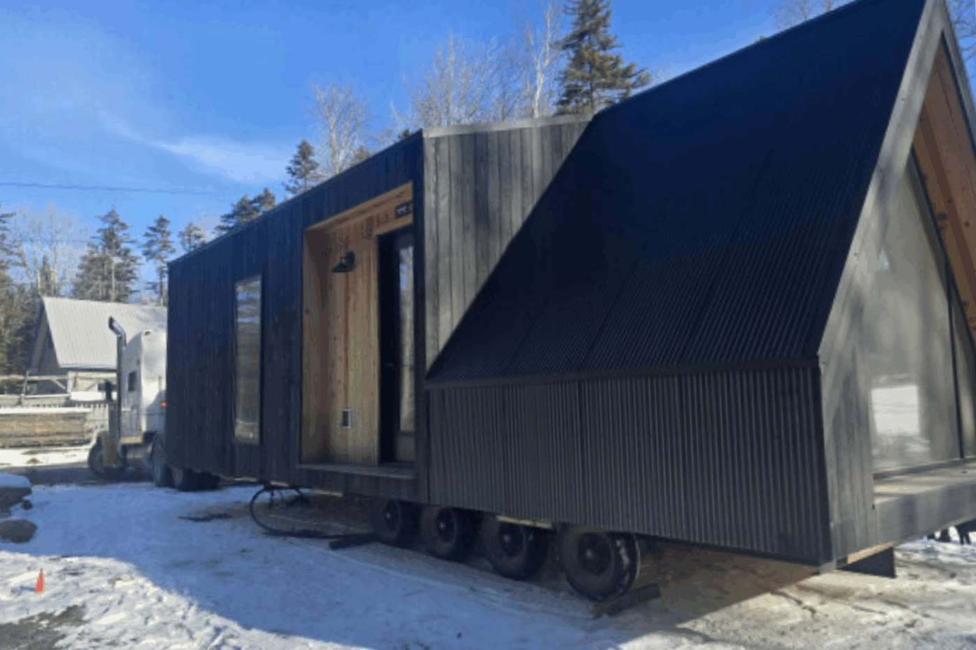 A Frame park model entry in warren VT