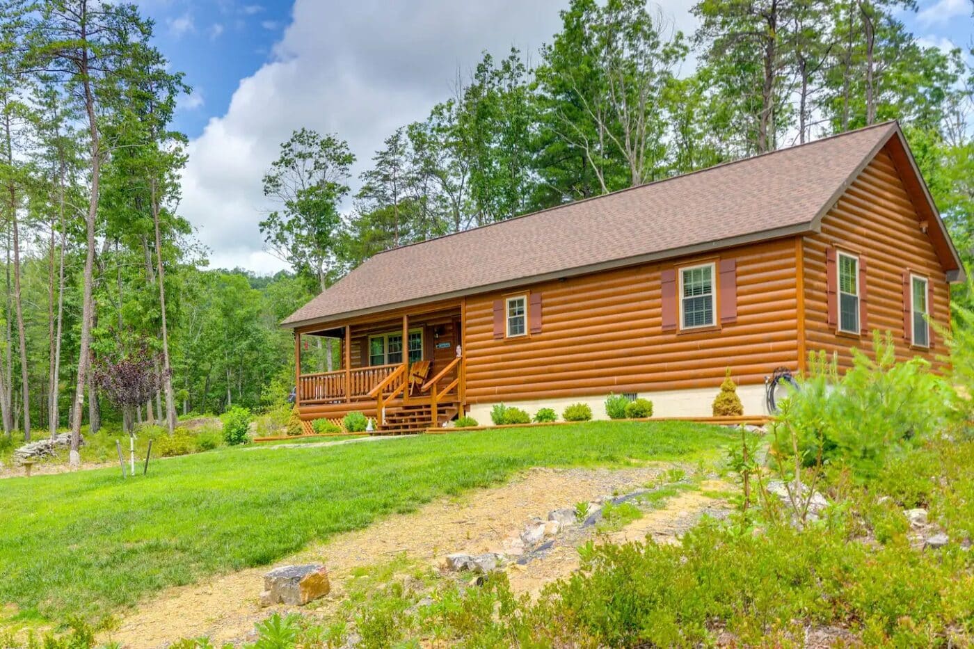 frontier log cabin in Colorado