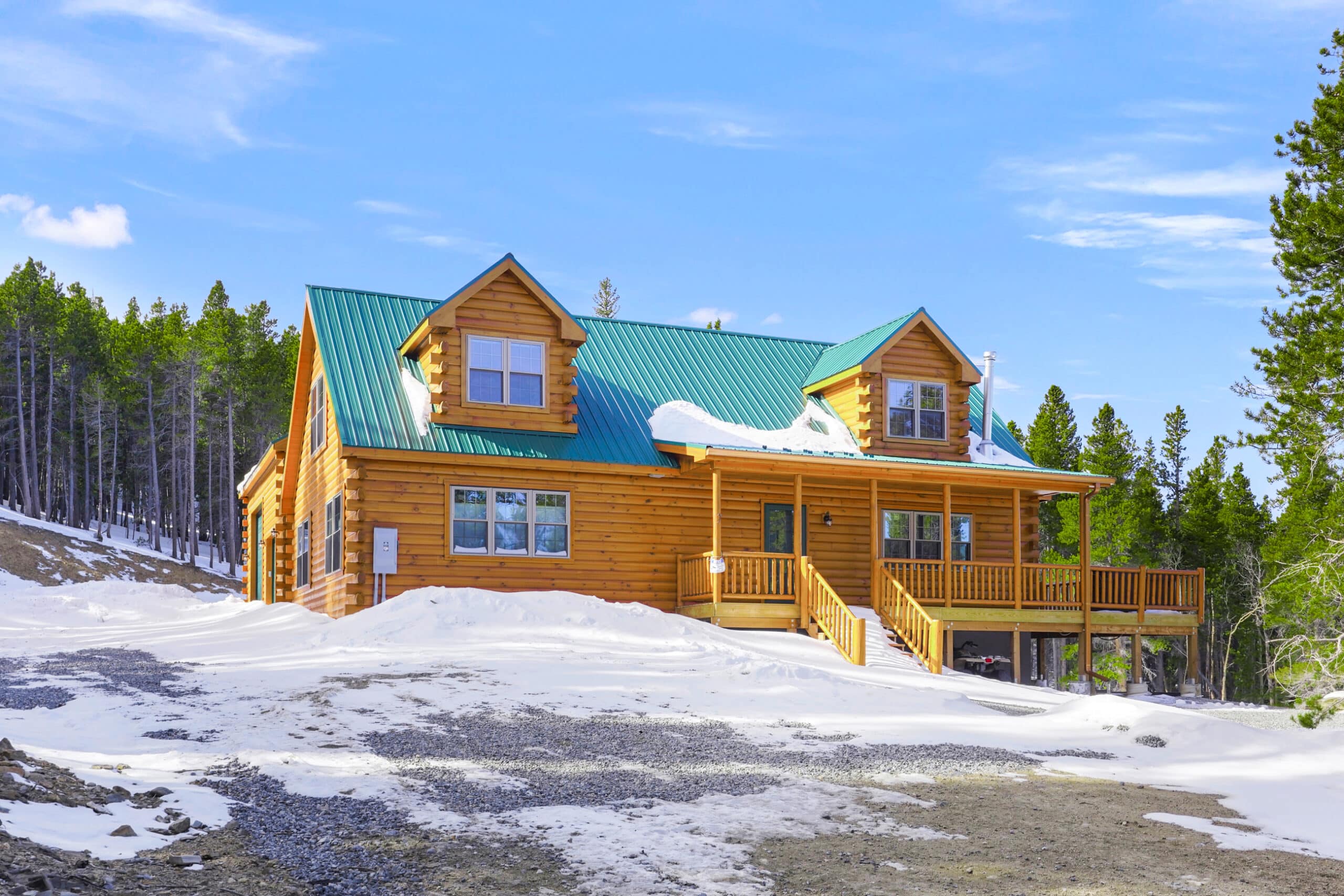 glacier log cabin in Ohio