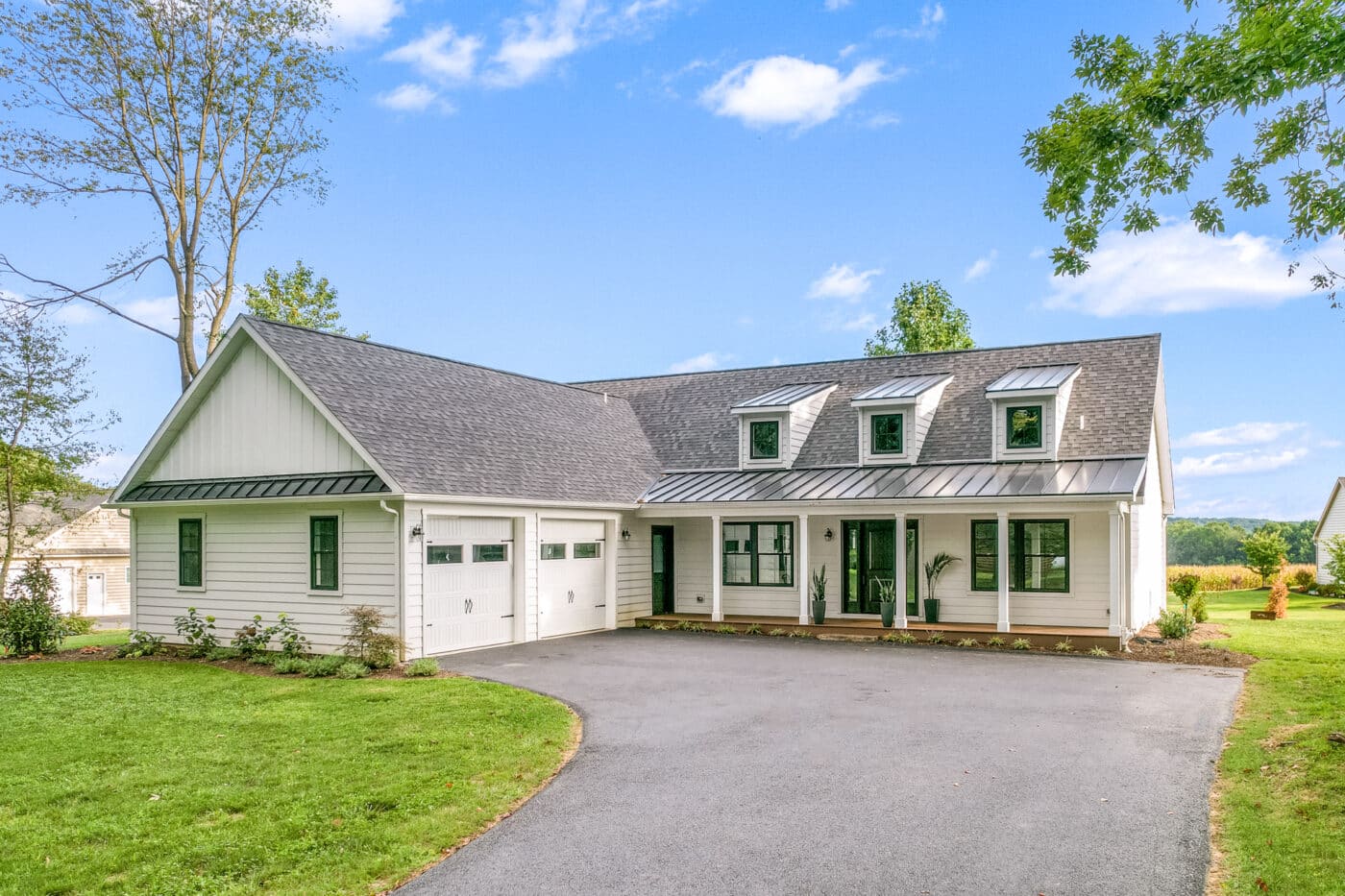 modern cabin in Connecticut porch