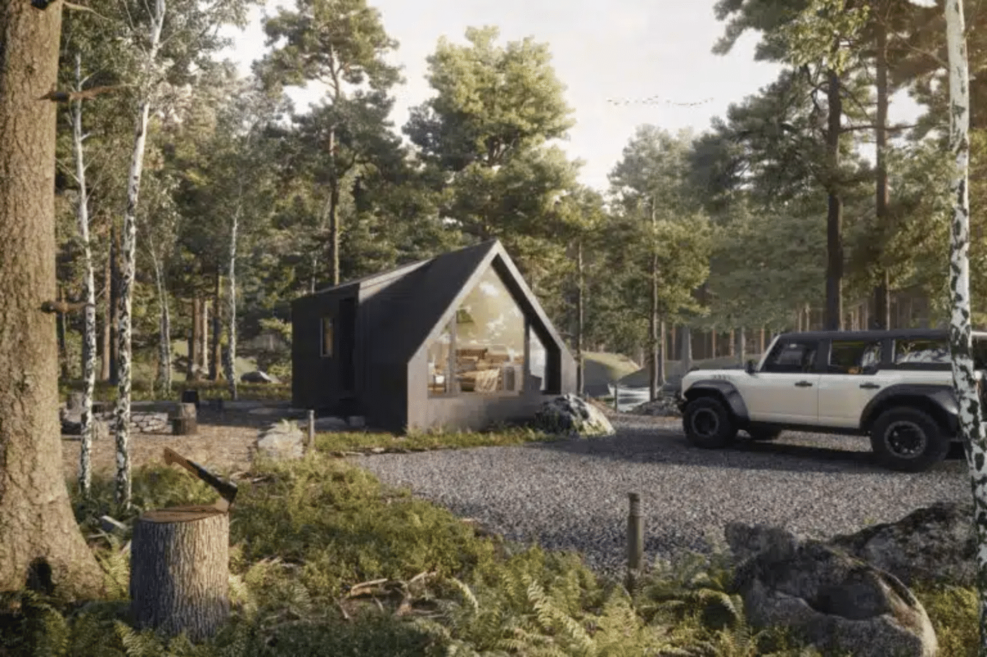 A frame studio tiny home Zook Cabins Tiny home builder