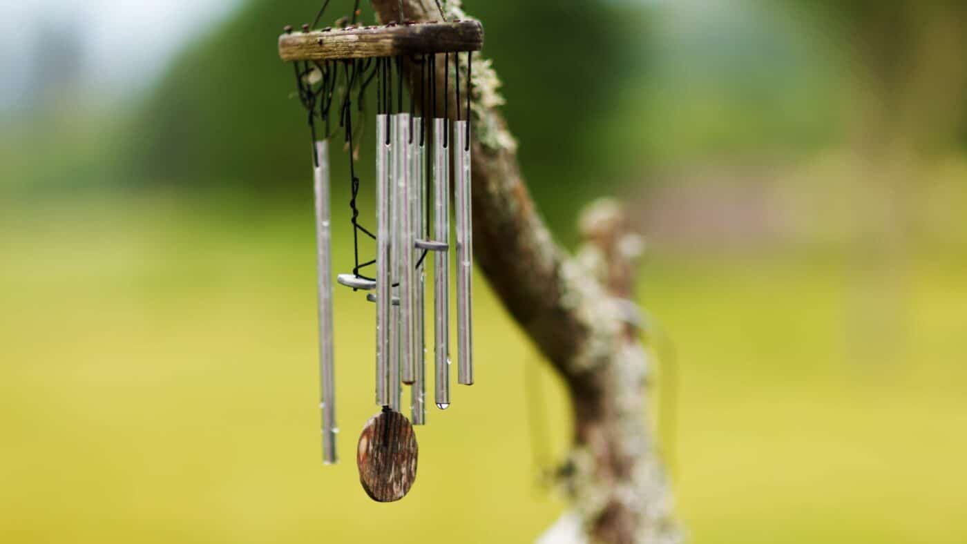 Many different park model ideas being used, showing a wind-chime.