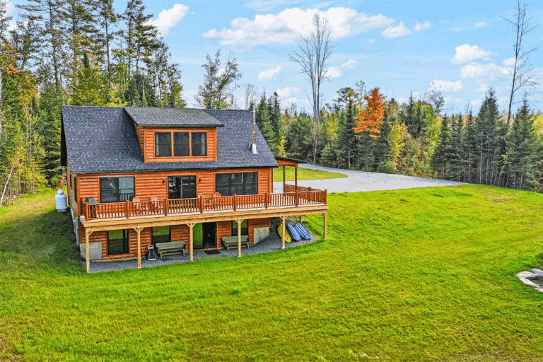Energy Efficient Avon log cabins built by Zook Cabins