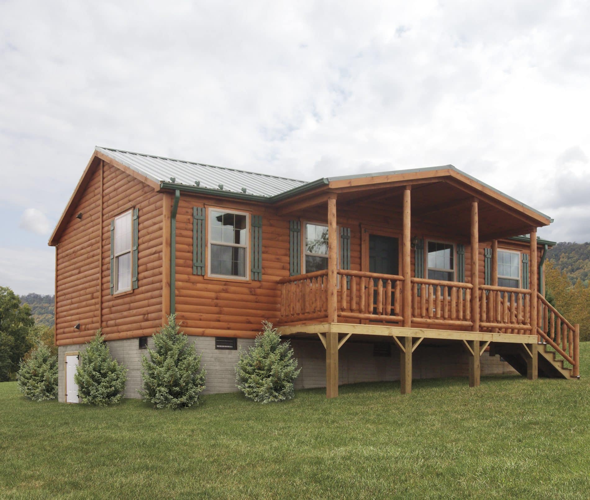 amish built log cabins pa