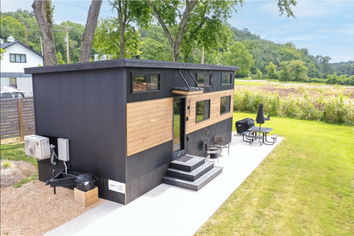 What is a Cement pad park model tiny home foundation