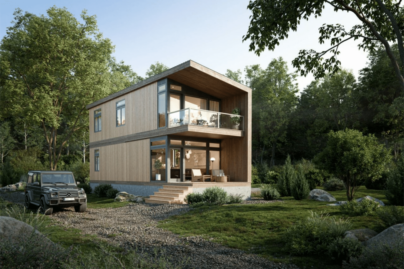 luxury modern cabins built by Zook cabins