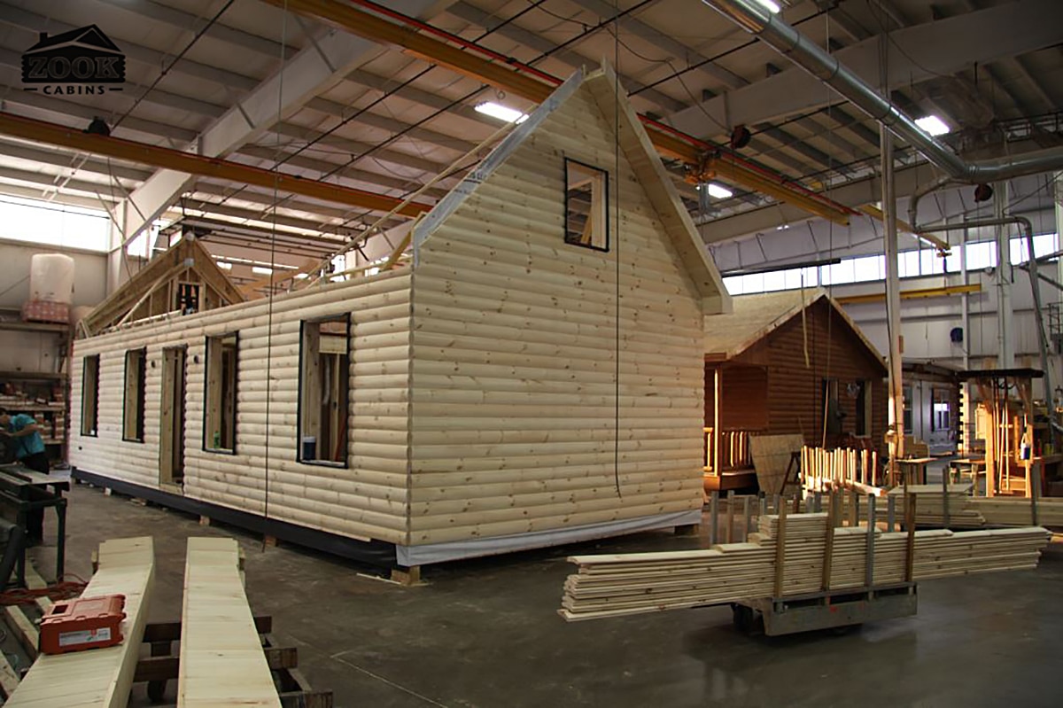 prefab log cabin business