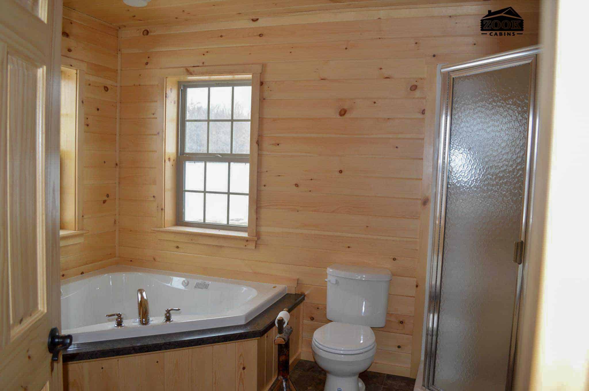 bathroom in hunting cabin