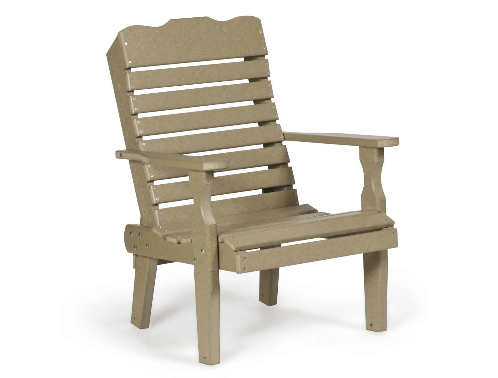 curve back chair outdoor poly furniture