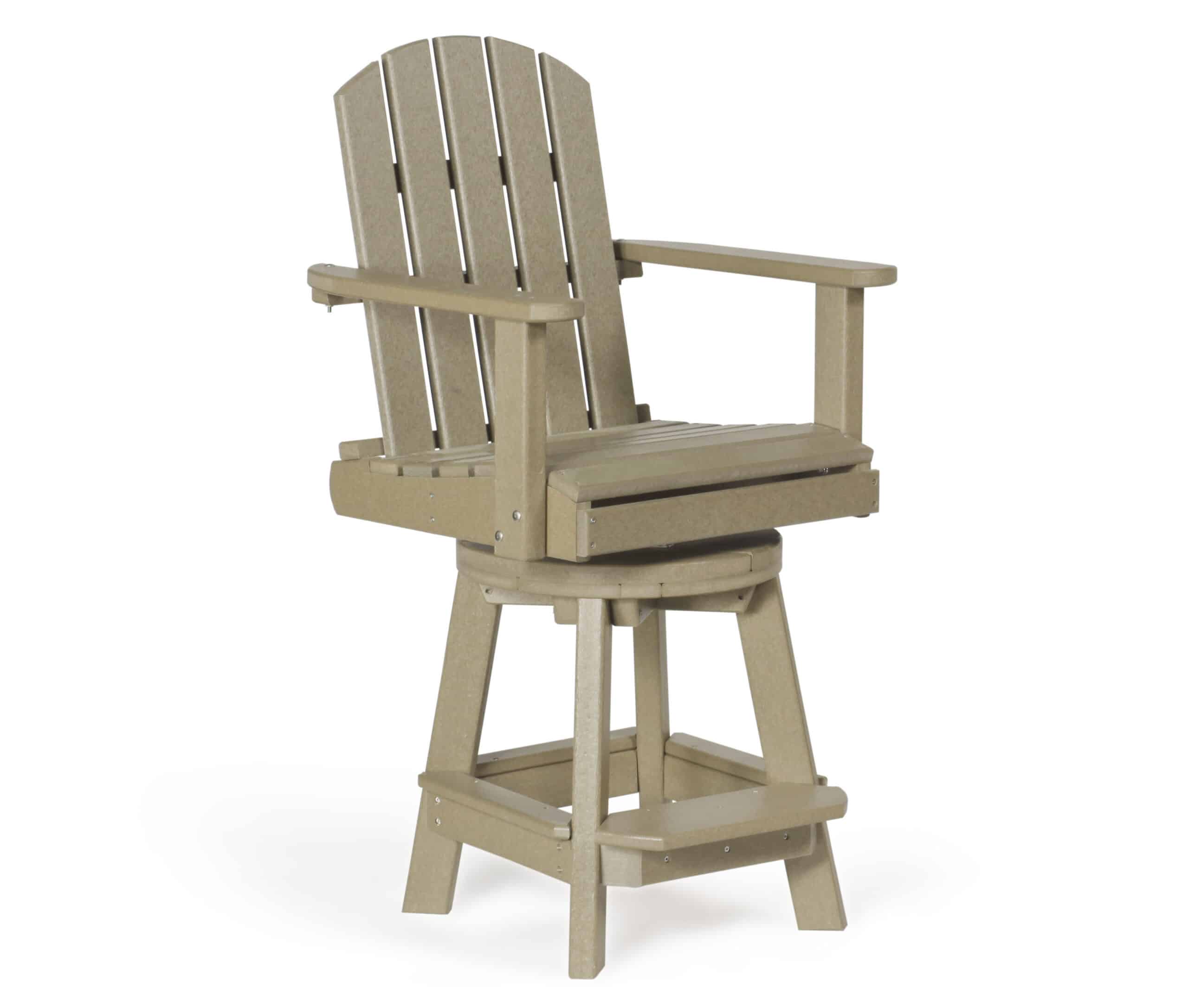 swivel pub chair outdoor poly cabin furniture