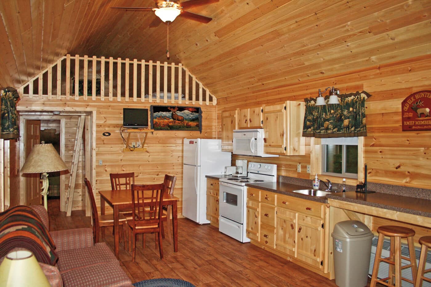 inside log cabin 1