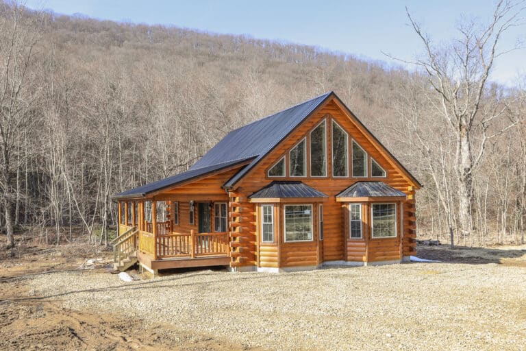 a log cabin style in colorado