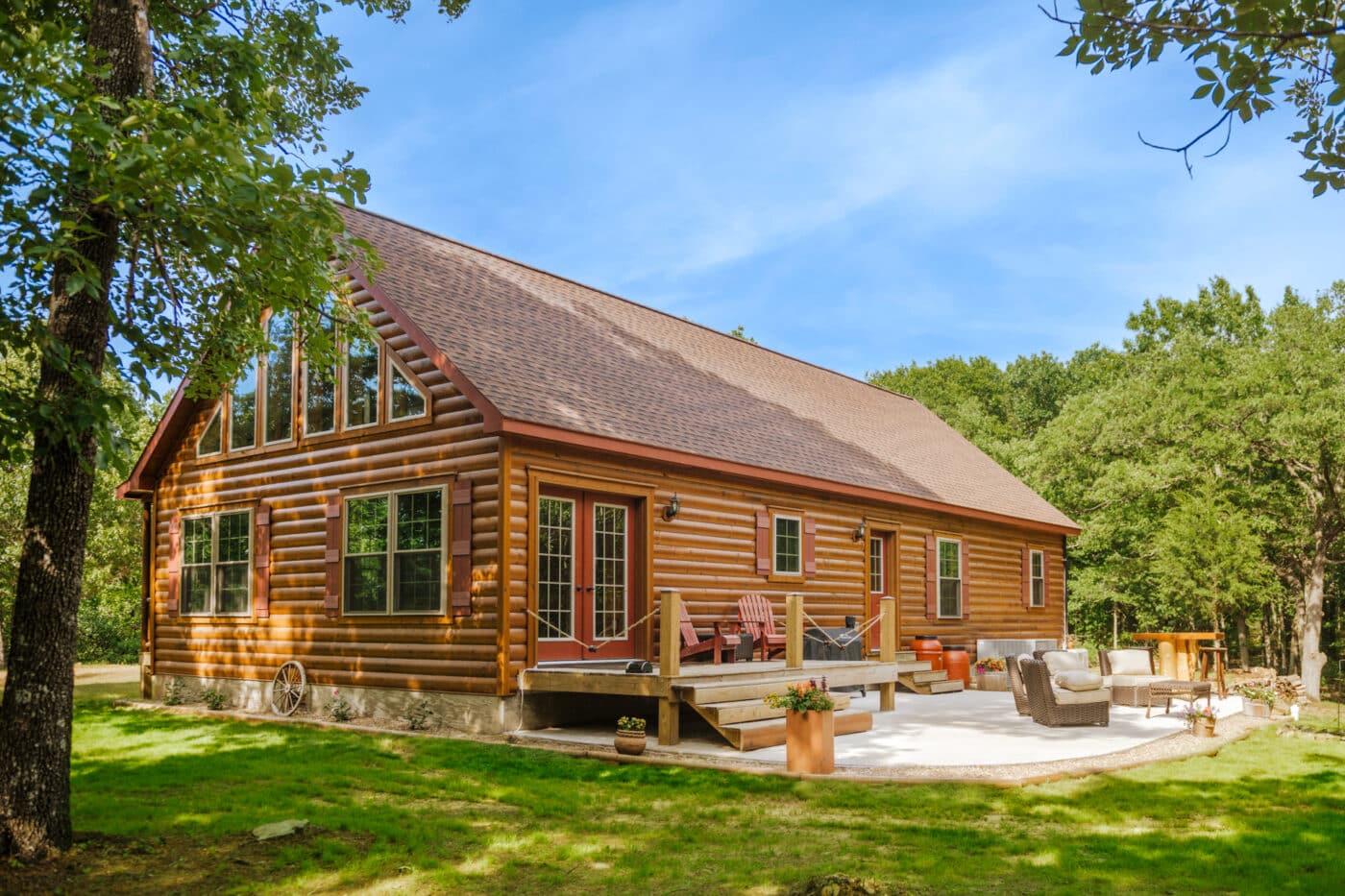 a log cabin model for sale in New Hampshire