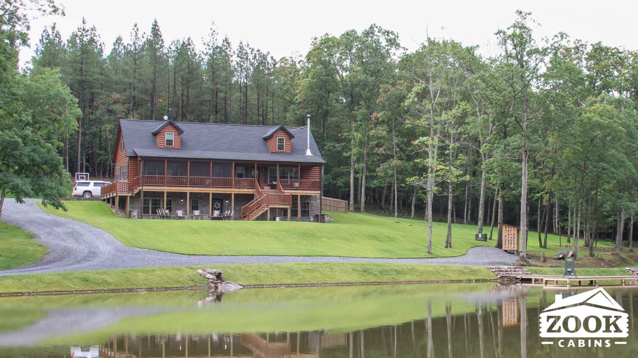 a prefab log cabin model for sale in North Carolina built by log cabin builders