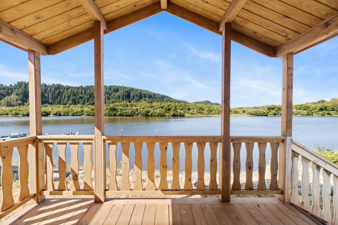 lake view from a Park Model Home available in Vermont
