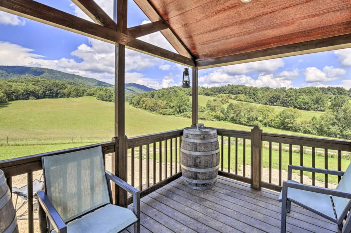 landscape view from a Park Model Home option in Vermont