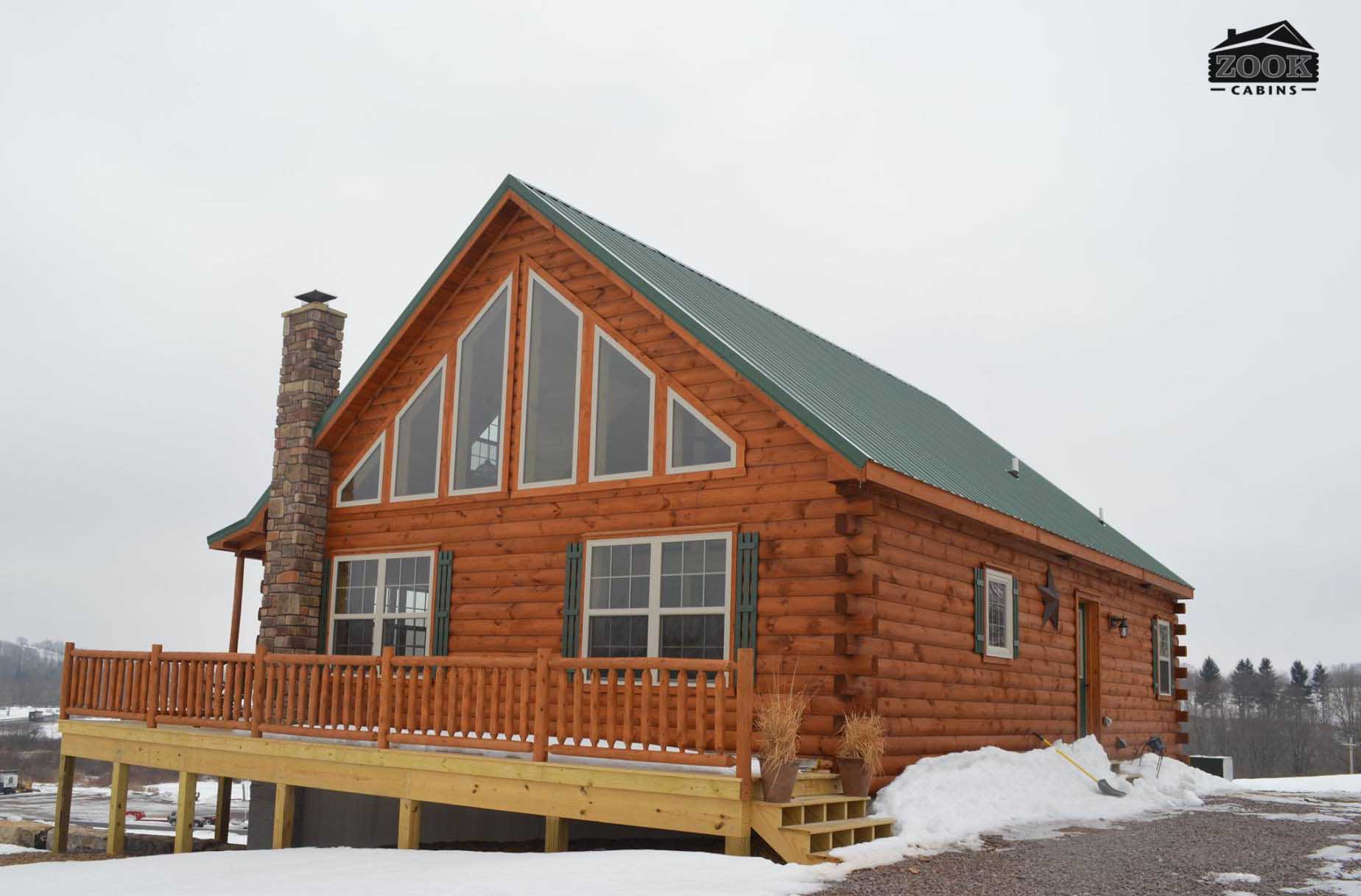 prefab log house